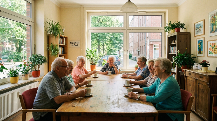 Ein Tag in der Tagespflege in Hamburg: Ablauf, Beschäftigungsangebote und Vorteile