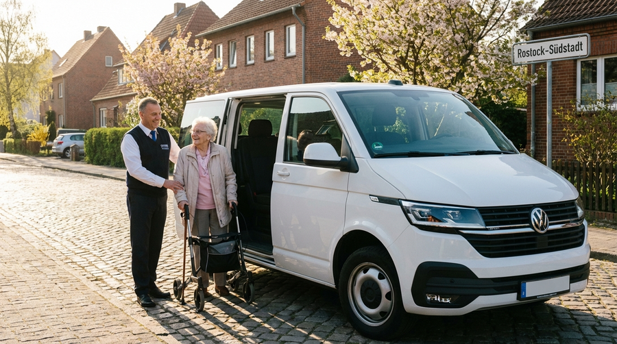 Fahrdienste der Tagespflegen in Rostock: Was wird abgedeckt und was kostet es?