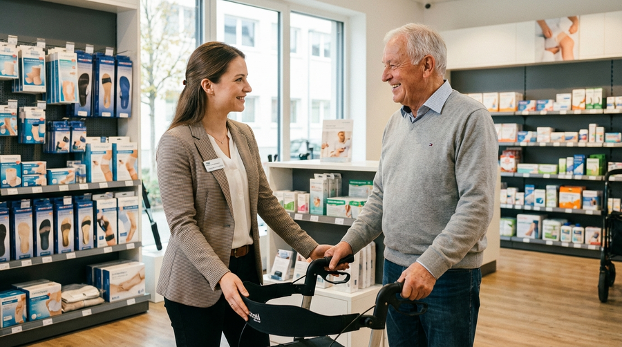 Rezept einlösen im Sanitätshaus in Neuss: Zuzahlungen, Fristen und Hausbesuche