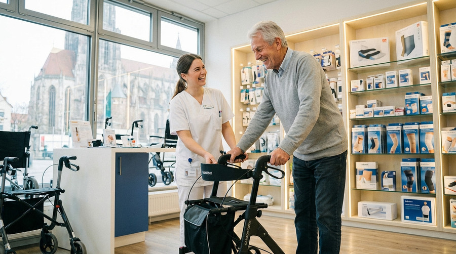 Rezept einlösen im Sanitätshaus in Ulm: Zuzahlungen, Fristen und Hausbesuche