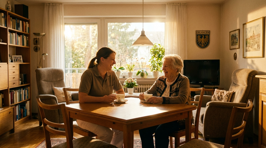 24-Stunden-Haushaltshilfe und Betreuung in Erlangen: Legal, sicher und bezahlbar