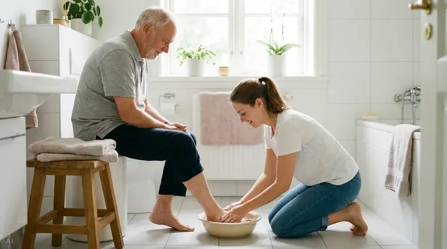 Tägliche Fuß- und Beinpflege bei pAVK: So vermeiden Sie Wunden im Pflegealltag