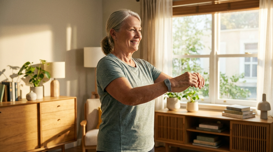 Hausnotruf und Fitness: Sicher allein zu Hause trainieren