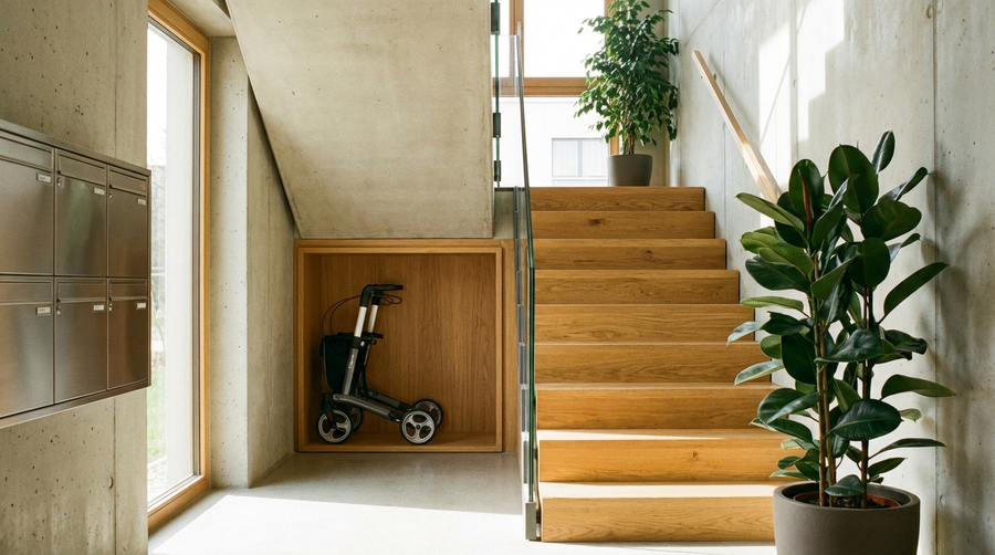 Rollstuhl im Treppenhaus: Rechte und Pflichten für Mieter