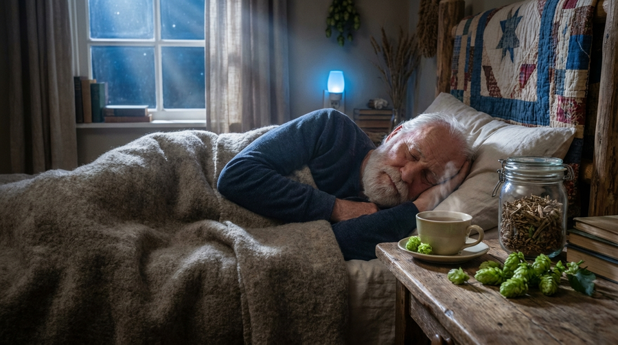 Pflanzliche Schlafmittel für Senioren: Baldrian und Hopfen im Test