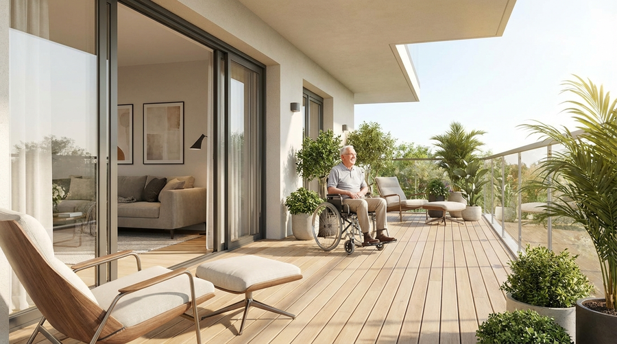 Balkon barrierefrei machen: Schwellenabbau für Rollstuhlfahrer