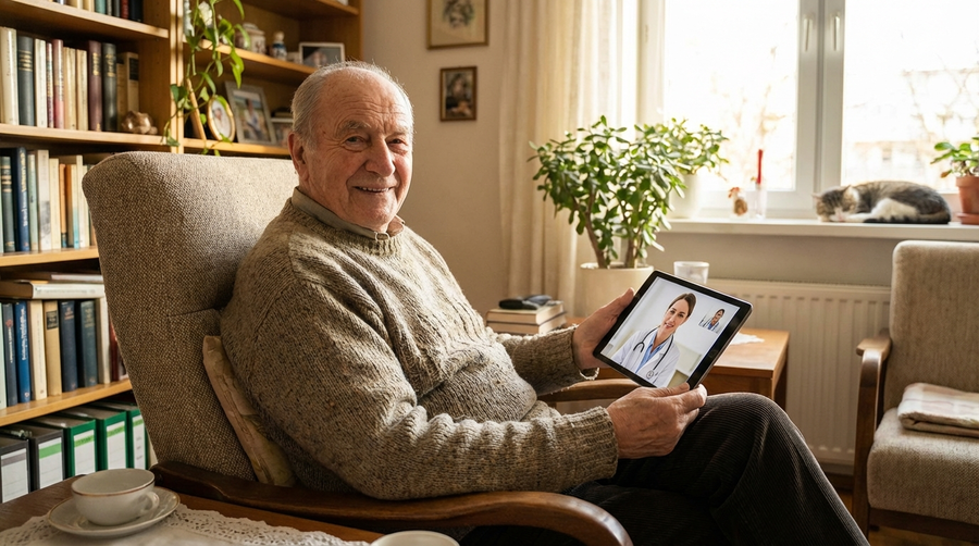 Telemedizin in der Pflege: Präventive Checks bequem von zu Hause