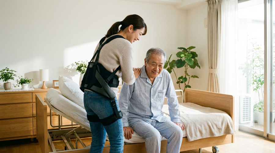 Exoskelette in der häuslichen Pflege: Rückenschmerzen vorbeugen