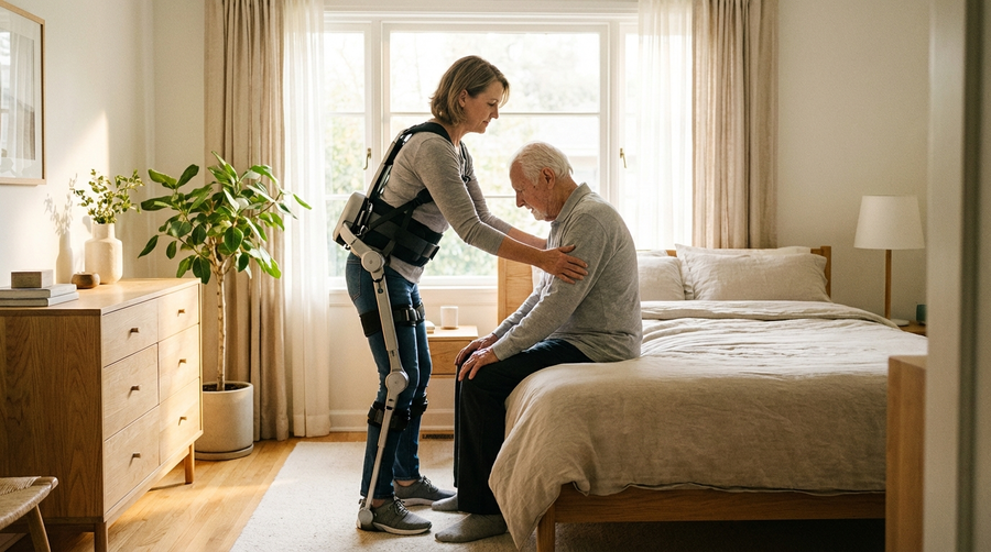 Exoskelette in der Pflege: Entlastung für pflegende Angehörige