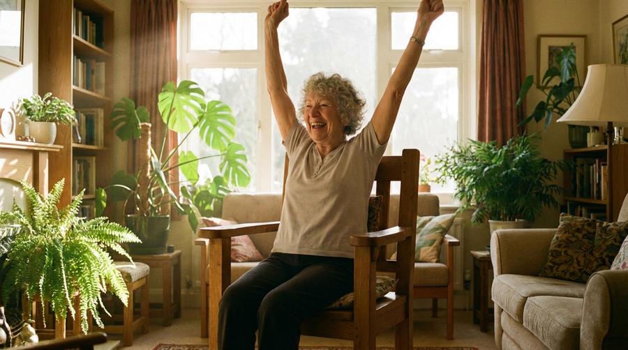 Senioren-Yoga im Stuhl: Entspannung und Beweglichkeit für zuhause