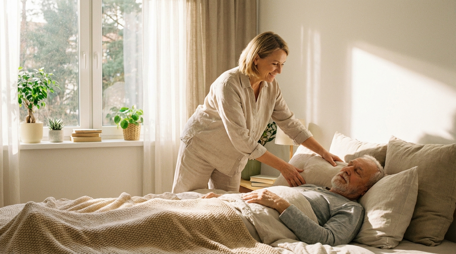 Pflege von Bettlägerigen: Dekubitusprophylaxe zu Hause