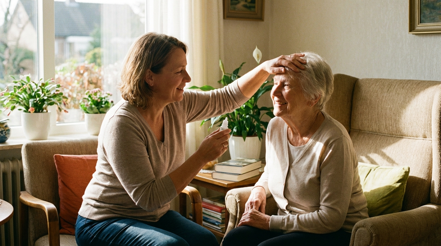 Augentropfen richtig verabreichen: Tipps für pflegende Angehörige